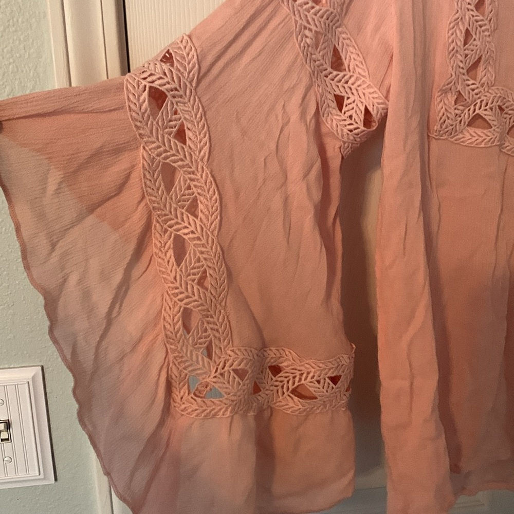 Wrangler Blouse Pink NWT **CUTE** Medium - Picture 5 of 8
